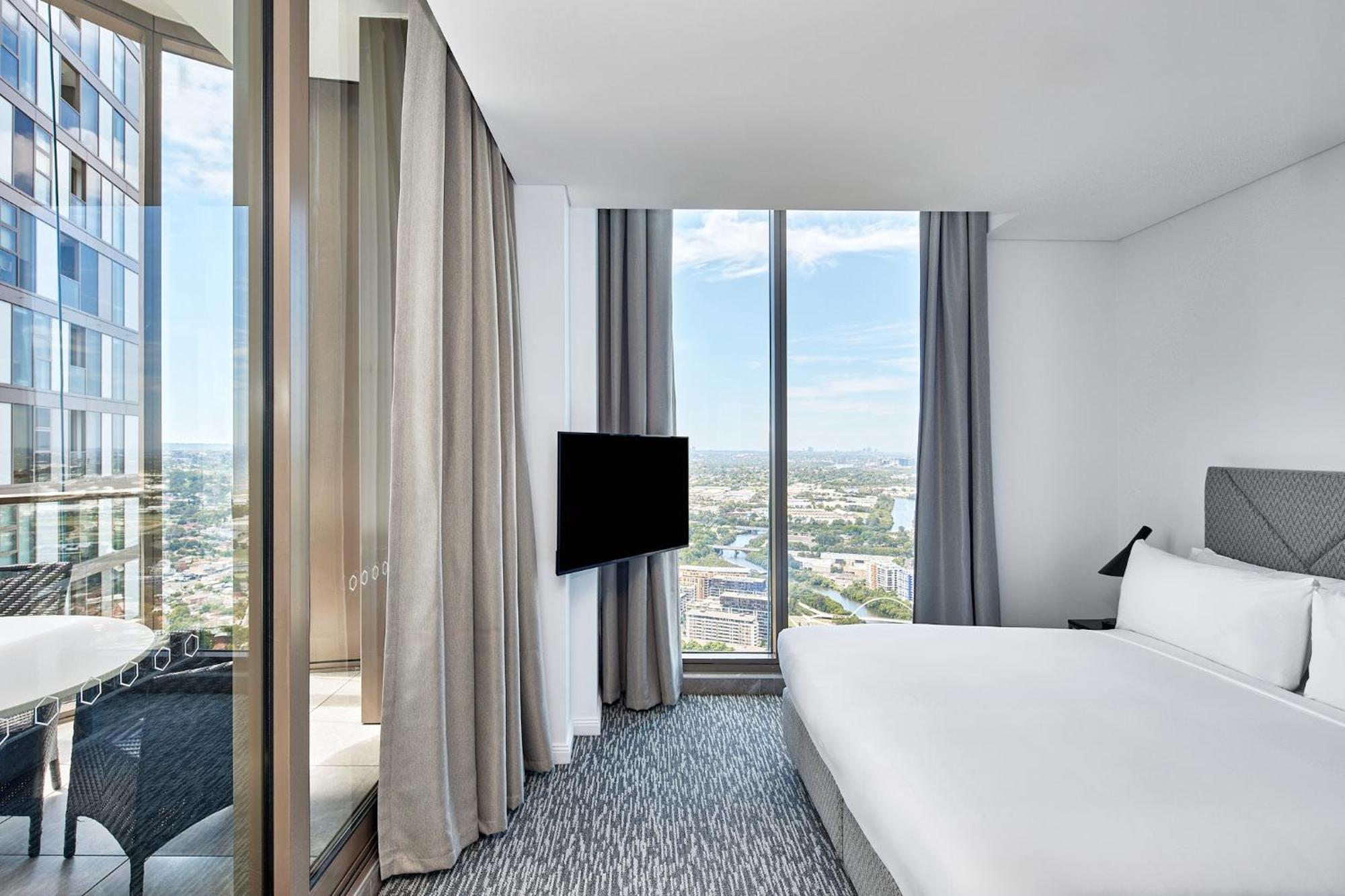 Meriton Suites George Street, Parramatta Sídney Exterior foto
